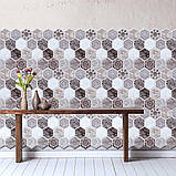 Декоративна ПВХ плитка на самоклейці винтажная 300х300х5мм, ціна за 1 шт, фото 3