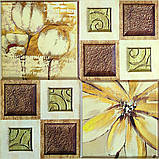 Декоративна ПВХ плитка на самоклейці масляные краски 300х300х5мм, ціна за 1 шт, фото 2