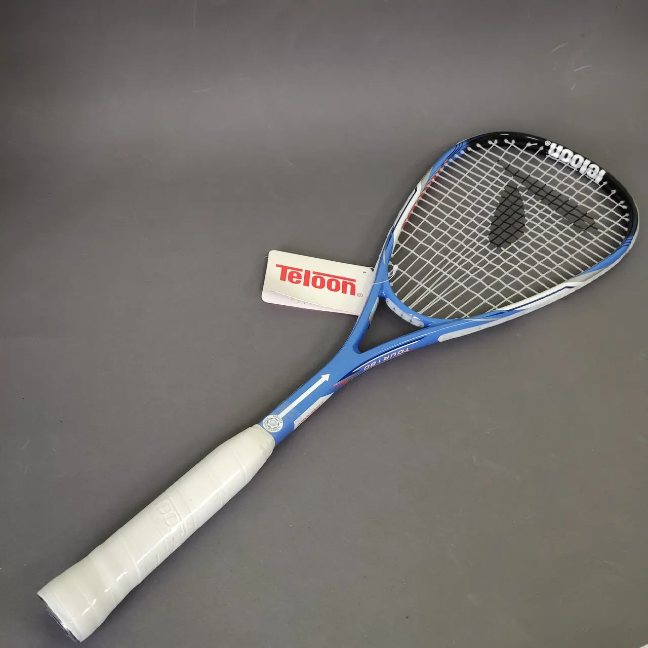 Оригінальна ракетка для сквошу із чохлом алюмінієва для дорослих TELOON TORNADO 27 дюймів Синій (TOUR180)