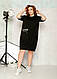 Жіноча спортивна сукня до коліна з турецької двонитки розміри 48-50, 52-56, фото 3