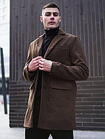 Чоловіче пальто коротке кашемірове класичне чорне весняне осіннє Туреччина. Живе фото, фото 7