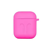 Чохол для навушників 2E Apple AirPods, Pure Color Silicone Imprint (1.5 mm) Fuchsia (2E-AIR-PODS-IBSI-1.5-FK)