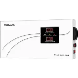 Стабілізатор напруги REAL-EL STAB SLIM-1000 White (EL122400007)