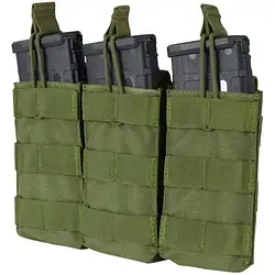 Тактичний підсумок Condor TRIPLE M4/M16 MAG Olive для 3-х магазинів, відкритий (MA27-001)