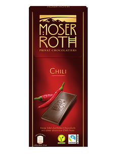 Чорний шоколад Шоколад Moser Roth Chili, 125 г