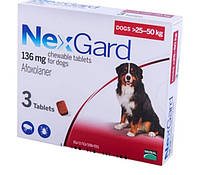 НексГард от блох и клещей для собак весом от 25 до 50 кг