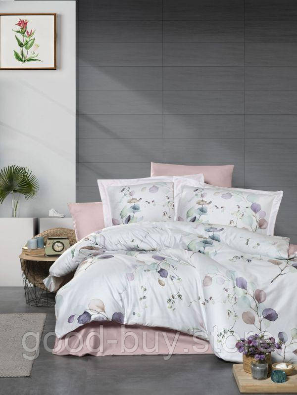 Постільна білизна First choice Leaf 3D Satin евро 200х220