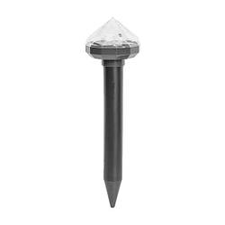 Відлякувач кротів та гризунів на кілку - діамант ABS/LED