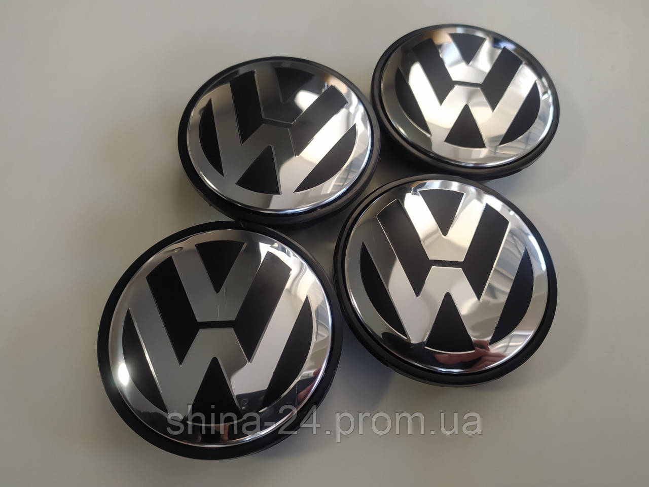 Колпачки Заглушки на литые диски Volkswagen Фольксваген VW 65/56/12 мм. 3B7 601 171 - фото 2 - id-p783000984