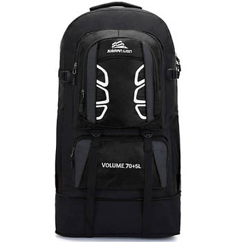 Рюкзак туристичний 75л (75х40х20см), S70-12 Чорний / Портфель похідний