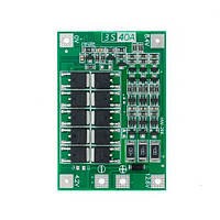 BMS контроллер 3S 40А плата заряда защиты 3x Li-ion 18650 с балансиром