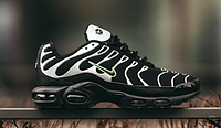 Кросовки чоловічі Nike Air Max TN Plus чорні, Найк Аір Макс ТН текстильні, прошиті. код MD-0628