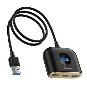 USB HUB розгалужувач BASEUS CAHUB-AY01 Square 4USB N, фото 1