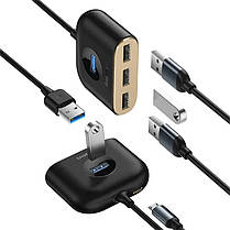 USB HUB розгалужувач BASEUS CAHUB-AY01 Square 4USB N, фото 4