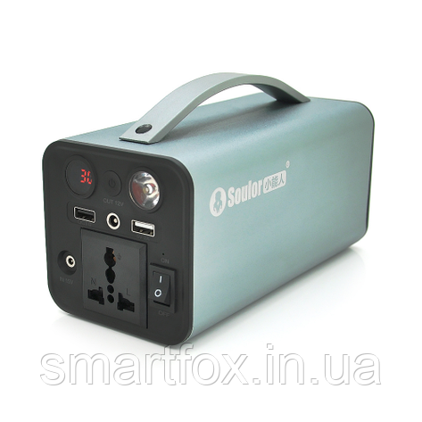 Портативна зарядна станція Soulor X16-250W, 220V/50A, 1*AC/220V+QC3.0, 5V/3A, LED, фото 1