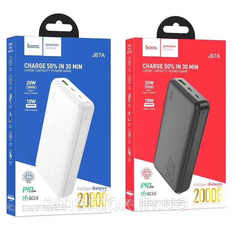 УМБ (Power Bank) Носо J87A Tacker 20000 mAh (швидке заряджання)