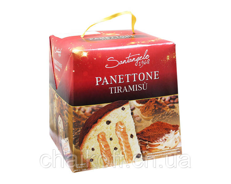 Панетоне Різдвяний Santagelo Panettone Al Tiramisu 908 г (Італія)
