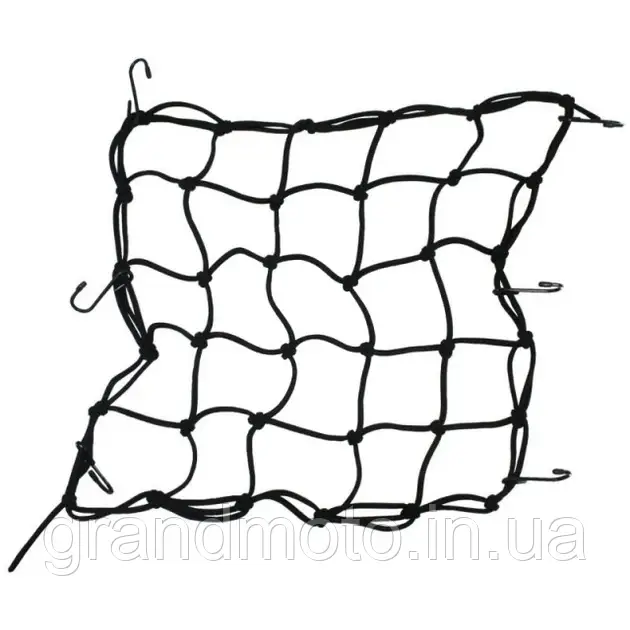 Багажна сітка-павук для шолома 40х40 см поліпшена