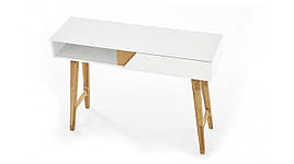 Консоль KN-1 110x35 білий/дуб медовий Halmar