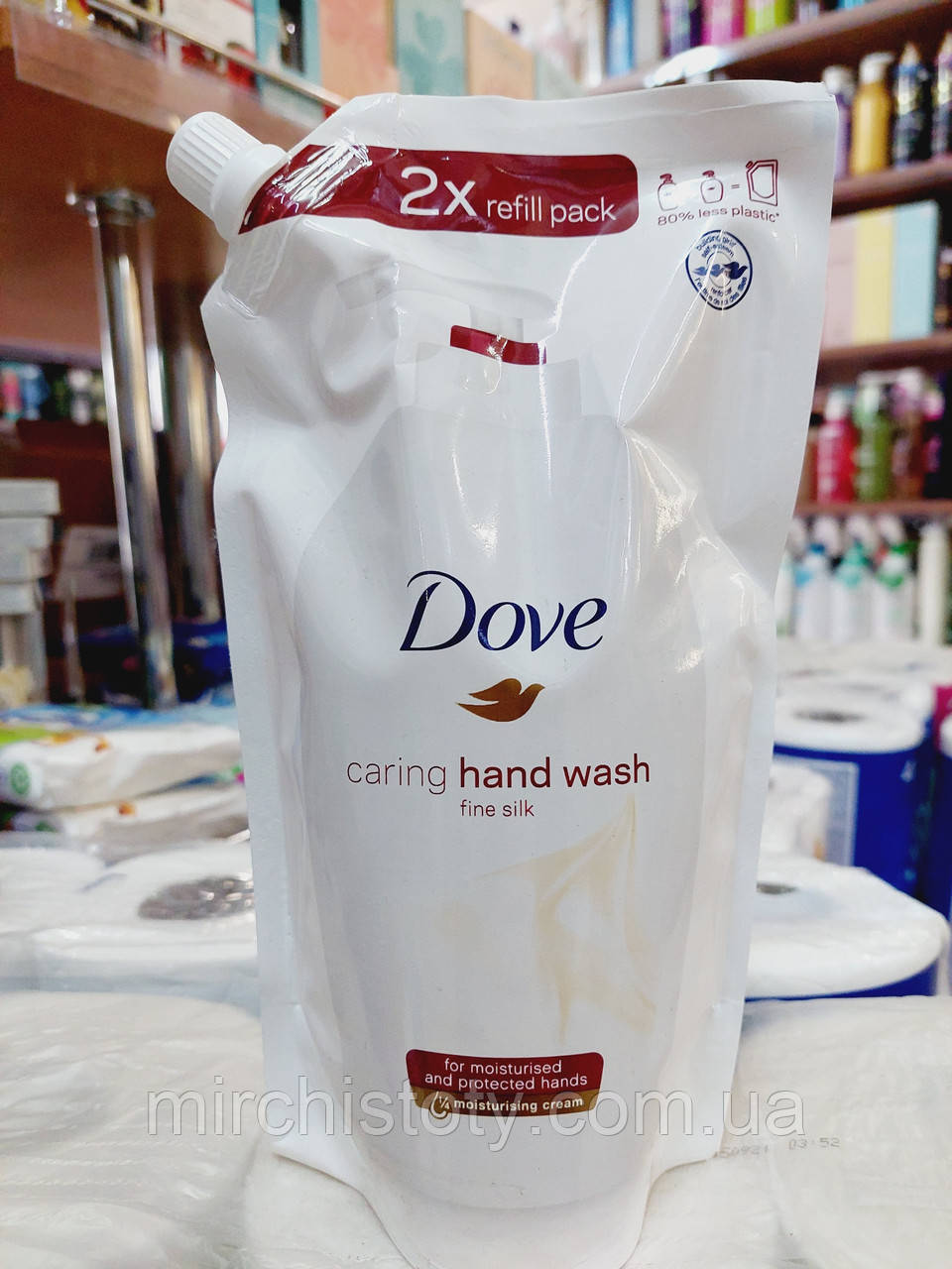 Жидкое мыло Дав Dove Silk 500мл запаска - фото 1 - id-p1727464057