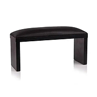 Манікюрна підставка на чорних ніжках екошкіра чорна, підлокітник для манікюру