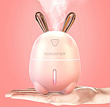 Зволожувач повітря та нічник 2в1 Humidifiers Rabbit 200 мл, фото 7