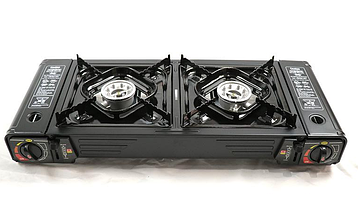 Портативна газова плита на 2 конфорки