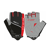 Велоперчатки  с короткими пальцами М GREY'S перчатки для велосипеда Черный/Красный Унисекс