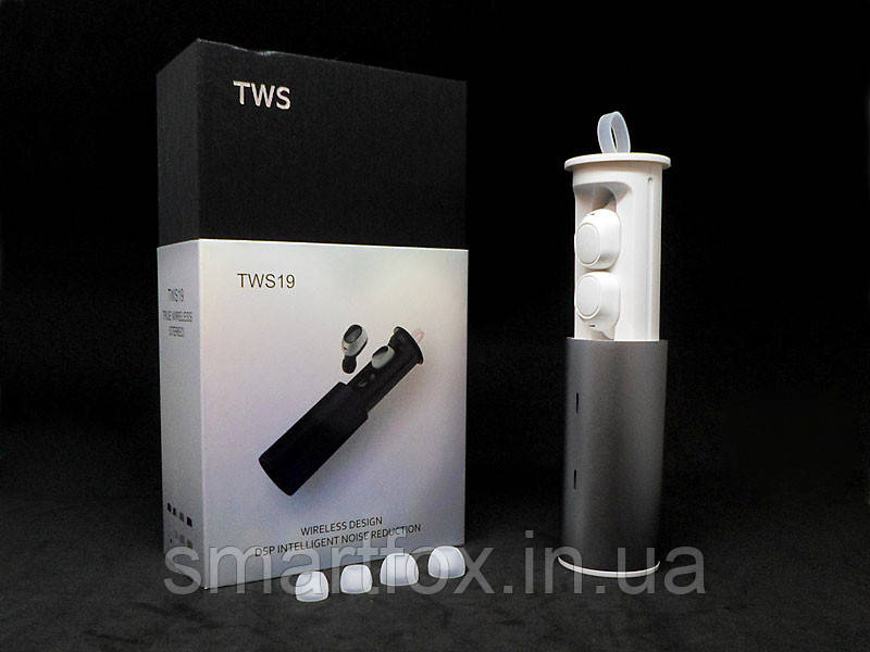 Блютуз гарнітура Double з кейсом BT DOUBLE-TWS19