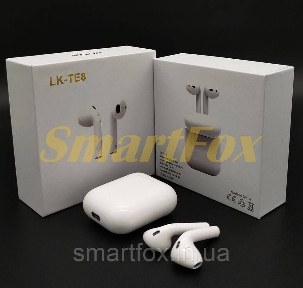 Блутуз гарнітура LK-TE8 Touch (2 навушника)
