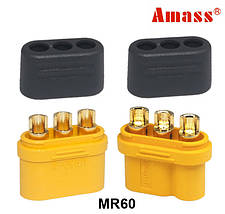 MR60 Amass оригінал. Фірмовий силовий роз'єм, штекер тато-мама код товару 10908, фото 2