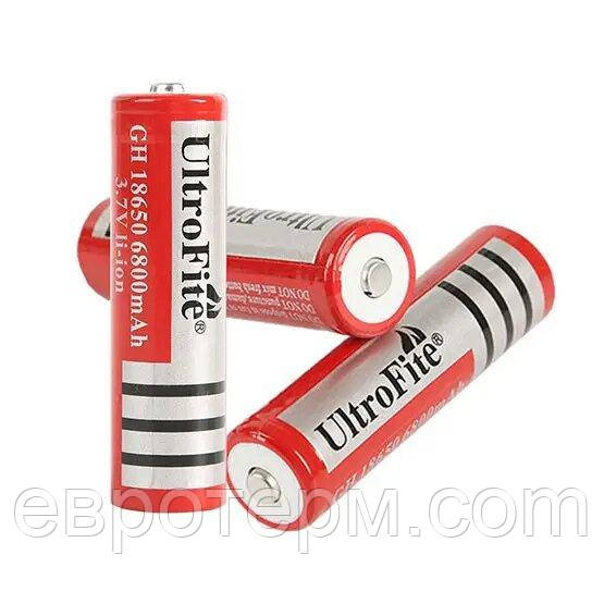Акумулятор 18650 Li-ion UltroFite 6800 mAh 3.7 V, реальна ємність ~ 1000 mAh