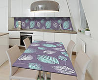 Наклейка 3Д виниловая на стол Zatarga «Оттиски прошлого» 600х1200 мм для домов, квартир, столов, кофейн, кафе