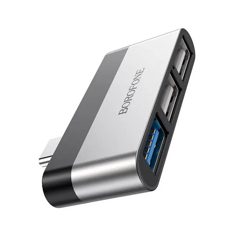 Розгалужувач Type-C на 3USB HUB BOROFONE DH1 (SH018790), фото 1
