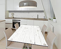 Наклейка 3Д виниловая на стол Zatarga «Белая доска» 600х1200 мм для домов, квартир, столов, кофейн, кафе