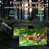 Бінокль нічного бачення 3-дюймовий РК-екран TFT 4K 36MP HD, фото 4