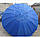 Парасолька торгівельна кругла 3,5 метра на 16 жорстких спиць із срібним напиленням та вітровим клапаном, фото 2
