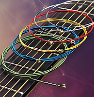 Цветные струны IRIN CL-6 для акустической гитары