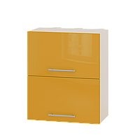 Кухня Модерн Эверест модуль Верх В14-600 Оранж Глянец - Дуб молочный 60х30х72 см