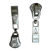 Бігунки для блискавки МЕТАЛ тип-8 з вісюлькою Нікель