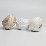 Набір ниток 12 бавовняних мотка для в'язання та вишивки пряжа Ірис нитки в мотках, фото 5