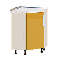 Кухня Модерн модуль Низ Угловой Н70-795 Оранж Глянец - Дуб молочный 80х80х82 см