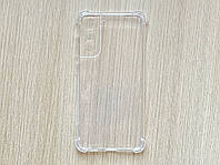 Чехол (бампер, накладка) на Samsung Galaxy S21 FE (Samsung SM-G990) полностью прозрачный, силиконовый AirBag