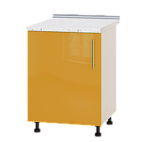 Кухня Модерн модуль Низ Н83-600 Оранж Глянец - Дуб молочный 60х47х82 см