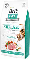 Brit Care Cat GF Sterilized Urinary Health с курицей для стерилизованных котов 7 кг