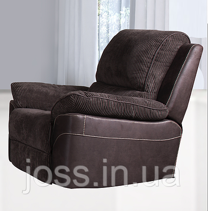 М'яке зручне крісло реклайнер, тканина, Брукс (США), фото 2