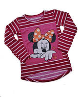 Детская футболка с длинным рукавом на девочку, трикотажная футболка детская