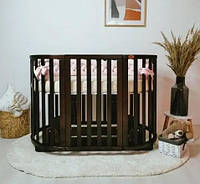 Дитяче ліжечко трансформер Angelo 7 в 1 в кольорі Горіх