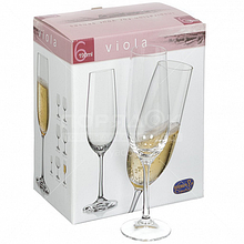 Набір келихів для шампанського Bohemia Viola 6*190мл