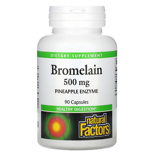 Бромелайн (Bromelain) 500 мг Natural Factors 90 капсул